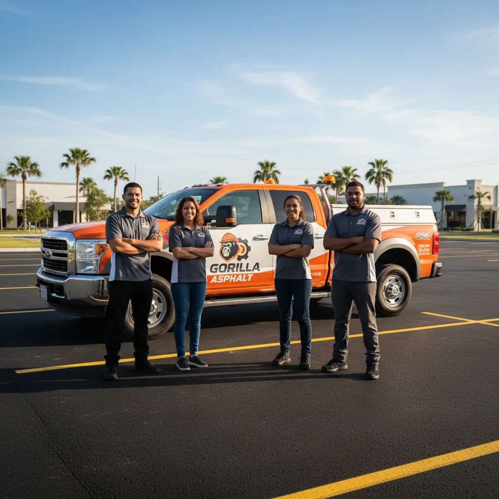 The professional and reliable Gorilla Asphalt team